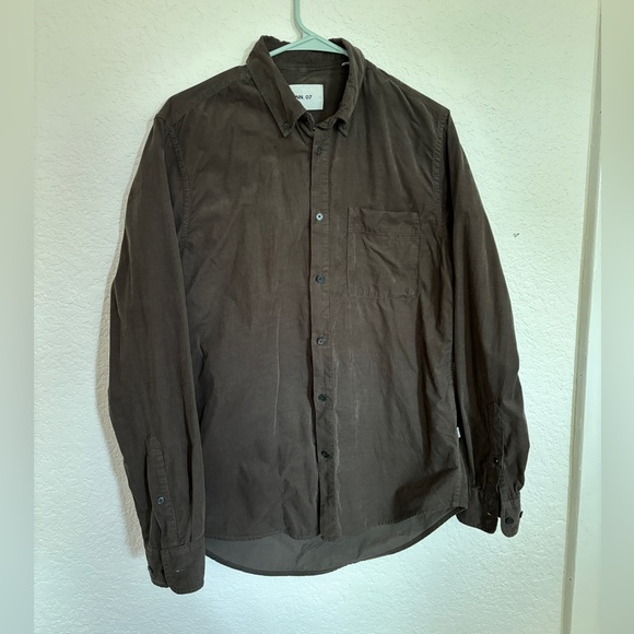 NN07 Arne 5082 Solid Button-Down Shirt - Picture 7 of 11